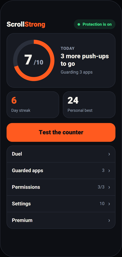App screen