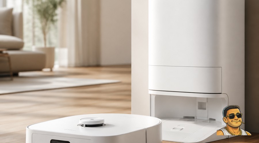 ‏Ecovacs Deebot X2 Omni: רובוט שואב-שוטף שגם מרוקן וגם מנקה את עצמו