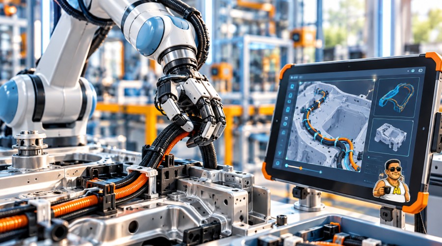 רובוטים במפעל שמחליפים משימה תוך דקות: Industrial Next מבטיחה לסיים את סיוט התכנות מחדש