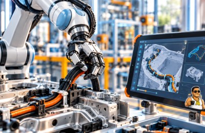 רובוטים במפעל שמחליפים משימה תוך דקות: Industrial Next מבטיחה לסיים את סיוט התכנות מחדש