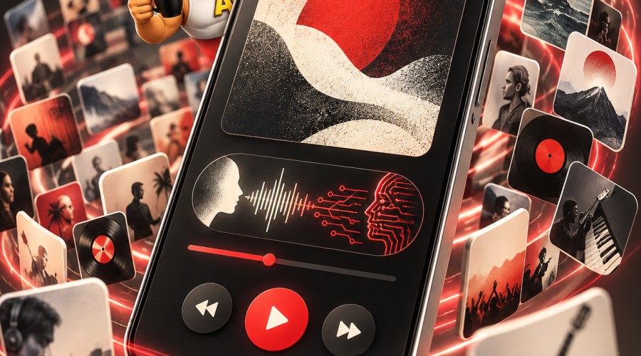 מי שר לכם באוזניות? YouTube Music מתחילה לסמן שירים שנוצרו ב-AI